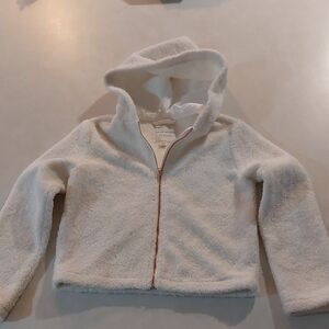 Janie and Jack Cream Fleece Hoodie